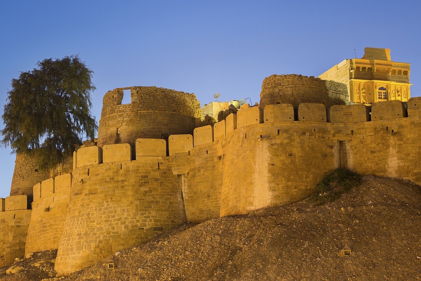walls of a desert castle